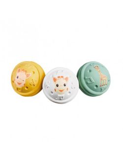 3 palline musicali 100% hevea Sophie la girafe