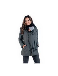 Wallaby 2.0 Black Soul Pregnancy and Carriage Coat (Gray and black)