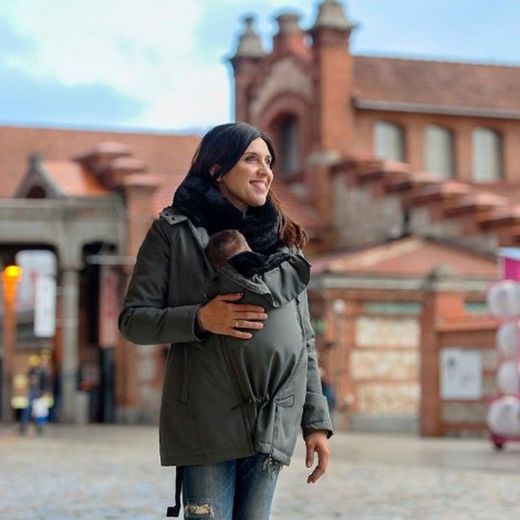 Wallaby 2.0 Black Soul Pregnancy and Carriage Coat (Gray and black)