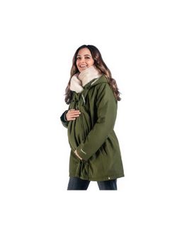 Wallaby 2.0 Forest Green Carriage and Pregnancy Coat (Green and Beige)