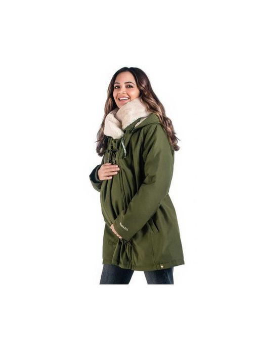 Wallaby 2.0 Forest Green Carriage and Pregnancy Coat (Green and Beige)