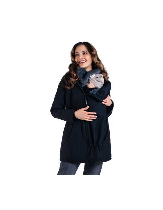 Wombat Wallaby 2.0 pregnancy and carry coat - Charcoal gray (black / gray)