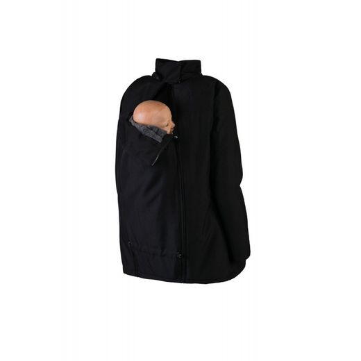 Wombat Wallaby 2.0 pregnancy and carry coat - Charcoal gray (black / gray)