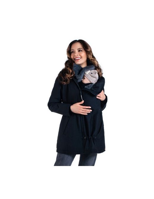 Wombat Wallaby 2.0 pregnancy and carry coat - Charcoal gray (black / gray)