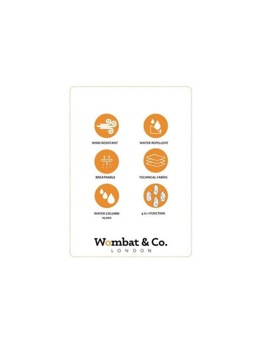 Wombat Shell Schwarzer Babytrage- und Umstandsmantel