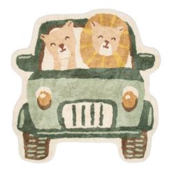 Alfombra Safari Jeep Little Dutch (108x110 cm)