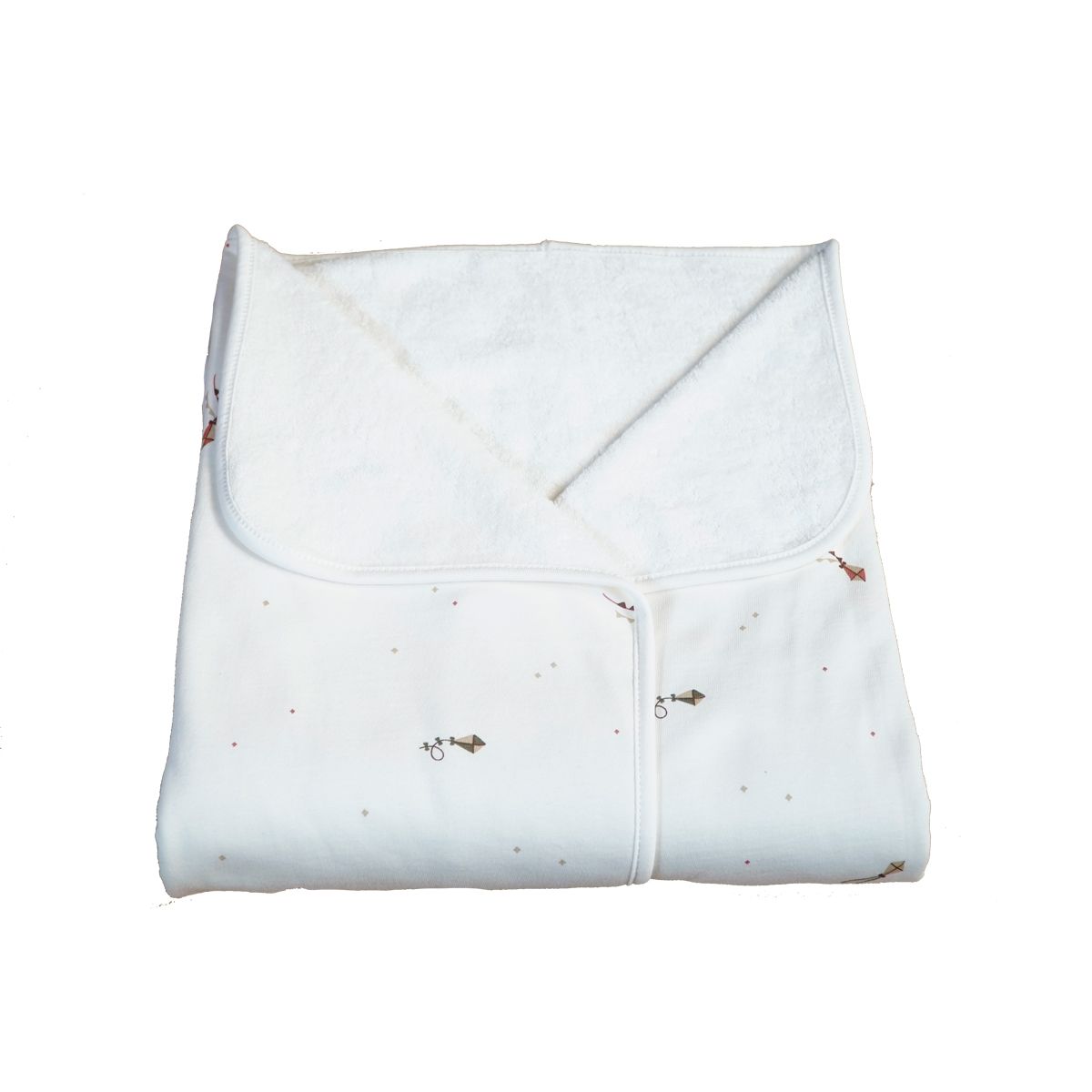 Arrullo estampado con reverso de rizo de algodón orgánico - Sonpetit Cometas