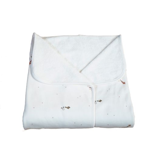 Arrullo estampado con reverso de rizo de algodón orgánico - Sonpetit