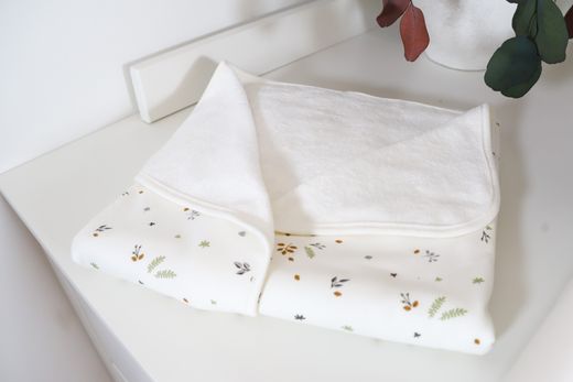 Arrullo estampado con reverso de rizo de algodón orgánico - Sonpetit