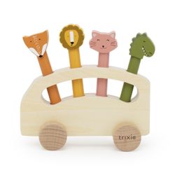 Autobús de animales pop-up de madera Trixie