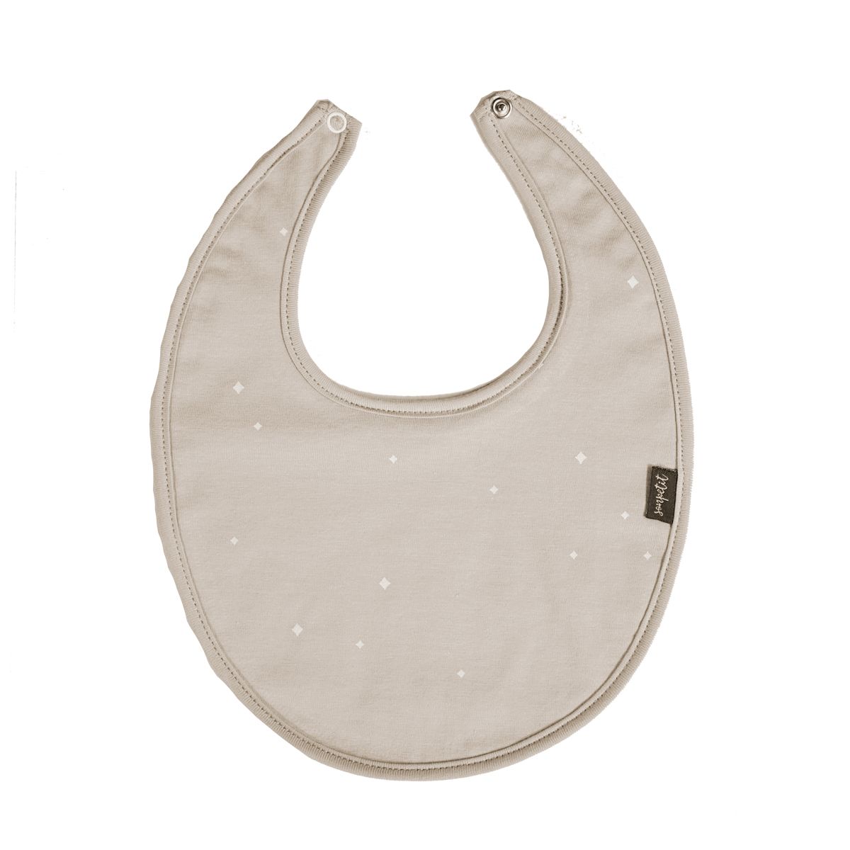 Babero de punto liso estampado con reverso de rizo impermeable - Sonpetit Arena