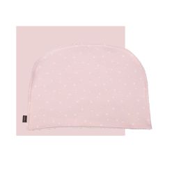 Lenzuolo con angoli elasticizzati per culla/cestino con bavaglino in cotone