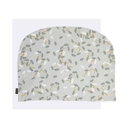 Lenzuolo con angoli elasticizzati per culla/cestino con bavaglino in cotone