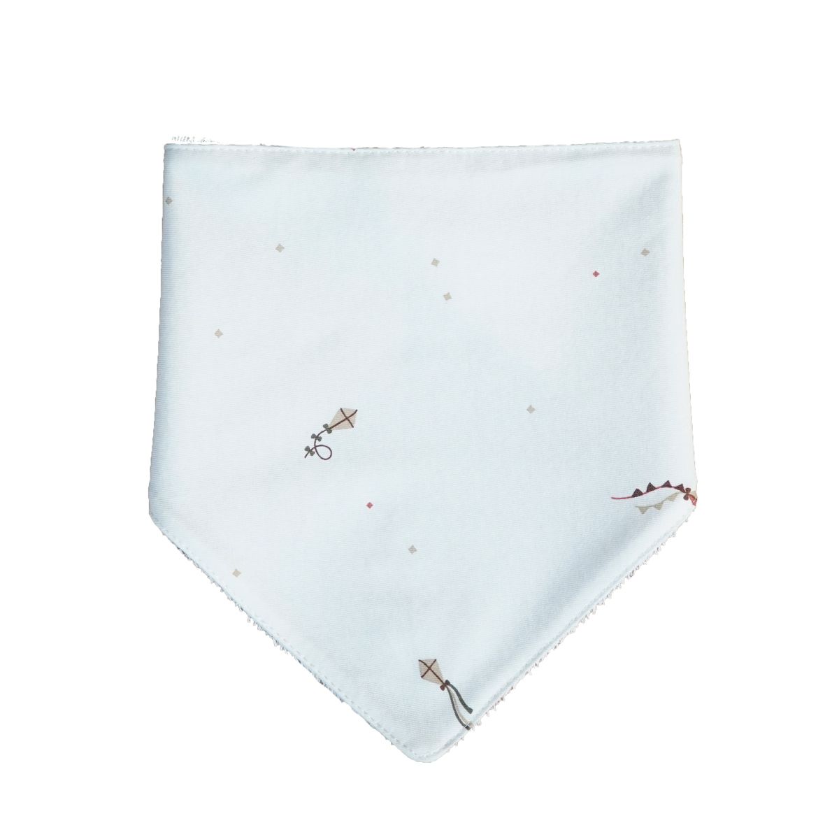 Bandana de punto liso estampado algodón orgánico con reverso de rizo impermeable - Sonpetit Cometas