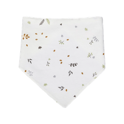 Bandana de malha lisa estampada em algodão orgânico com forro impermeável em tecido atoalhado - Sonpetit