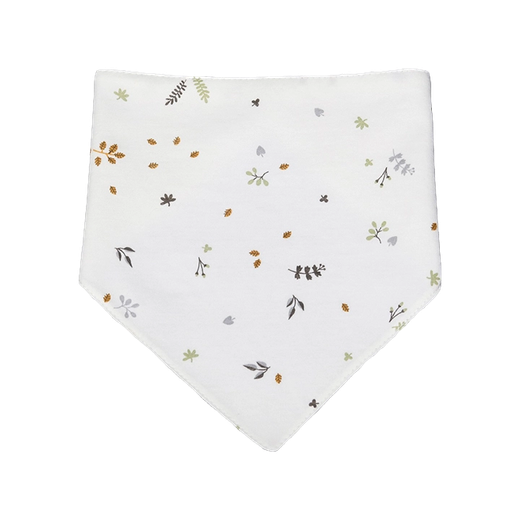 Bandana de malha lisa estampada em algodão orgânico com forro impermeável em tecido atoalhado - Sonpetit