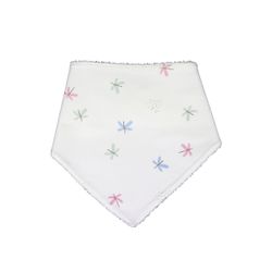 Bandana de malha lisa estampada em algodão orgânico com forro impermeável em tecido atoalhado - Sonpetit