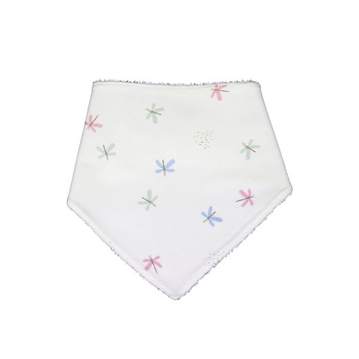 Bandana de malha lisa estampada em algodão orgânico com forro impermeável em tecido atoalhado - Sonpetit