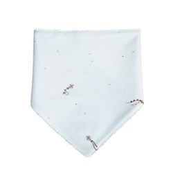Bandana de malha lisa estampada em algodão orgânico com forro impermeável em tecido atoalhado - Sonpetit