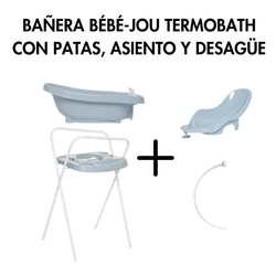 Bañera Bébé-Jou Thermobath con patas y asiento (desagüe incluido)