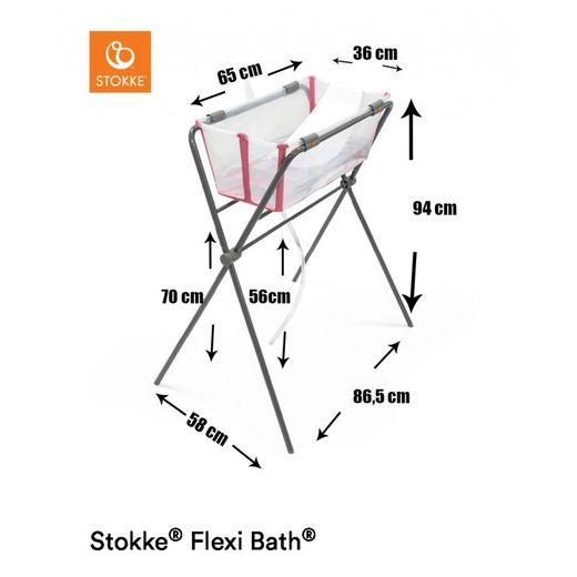 Flexi Bath avec support (pieds pliants)