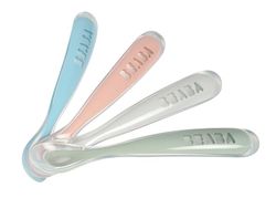 Béaba set of 4 silicone spoons for 1st age