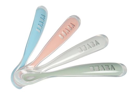 Béaba set of 4 silicone spoons for 1st age