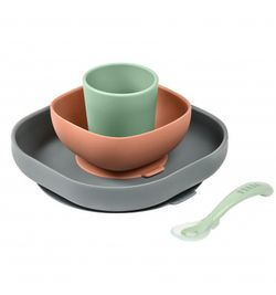 Béaba silicone tableware set 4 pieces