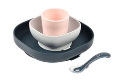 Béaba silicone tableware set 4 pieces