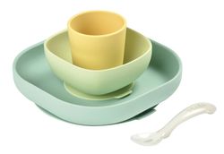 Béaba silicone tableware set 4 pieces