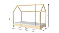 BELLA - Maison Naturelle 200x90 Kocot Kids
