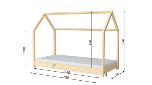 BELLA - Maison Naturelle 200x90 Kocot Kids