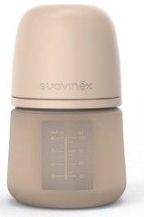 Biberón de silicona 120ml con tetina fisiológica de silicona SX Pro de Flujo Suave Suavinex