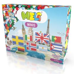 MELI MINIS Blocs thématiques Drapeaux du monde 700 pièces