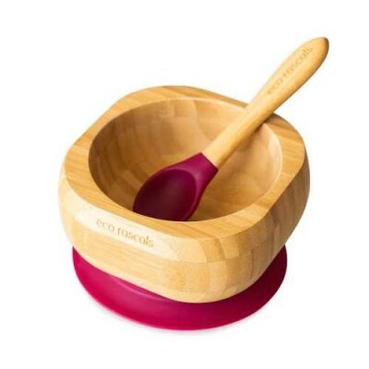 Bamboo bowl + spoon Eco Rascals