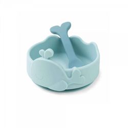 Tigela de silicone com colher Stick&Stay Done By Deer