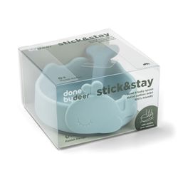 Tigela de silicone com colher Stick&Stay Done By Deer