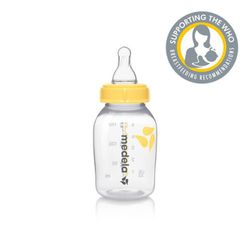 BOTELLA-BIBERÓN 150ML CON TETINA DE FLUJO LENTO TALLA S