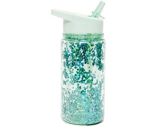 Glitzernde Tutete-Tritan-Flasche