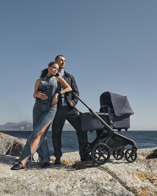 Bugaboo Fox 5 Renew full black/cherry red-cherry red