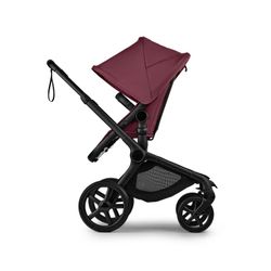 Bugaboo Fox 5 Renew full black/cherry red-cherry red