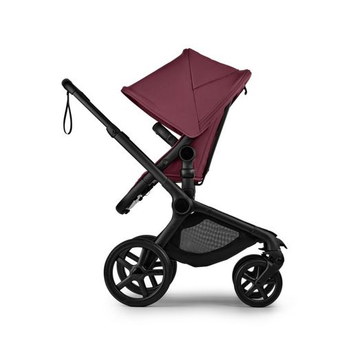 Bugaboo Fox 5 Renew full black/cherry red-cherry red