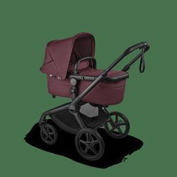 Bugaboo Fox 5 Renew full black/cherry red-cherry red