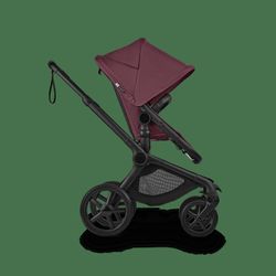 Bugaboo Fox 5 Renew full black/cherry red-cherry red