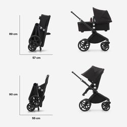 Bugaboo Fox Cub completo negro/negro medianoche-negro medianoche
