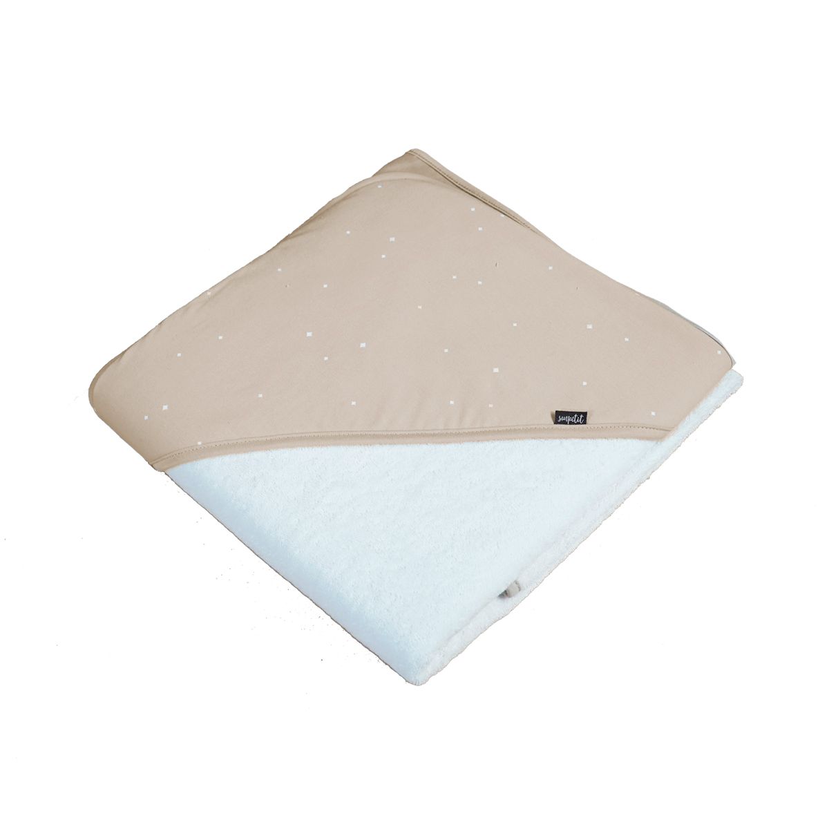 Capa de baño estampada con reverso de rizo - Sonpetit Arena