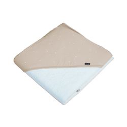 Capa de baño estampada con reverso de rizo - Sonpetit