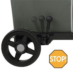 Montessori 509 Crew Grauer zusammenklappbarer Transportwagen