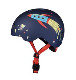 Casco Micro Cohete con luz LED