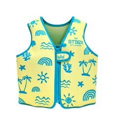 Chaleco flotador aprendizaje Neon Palms BTBOX